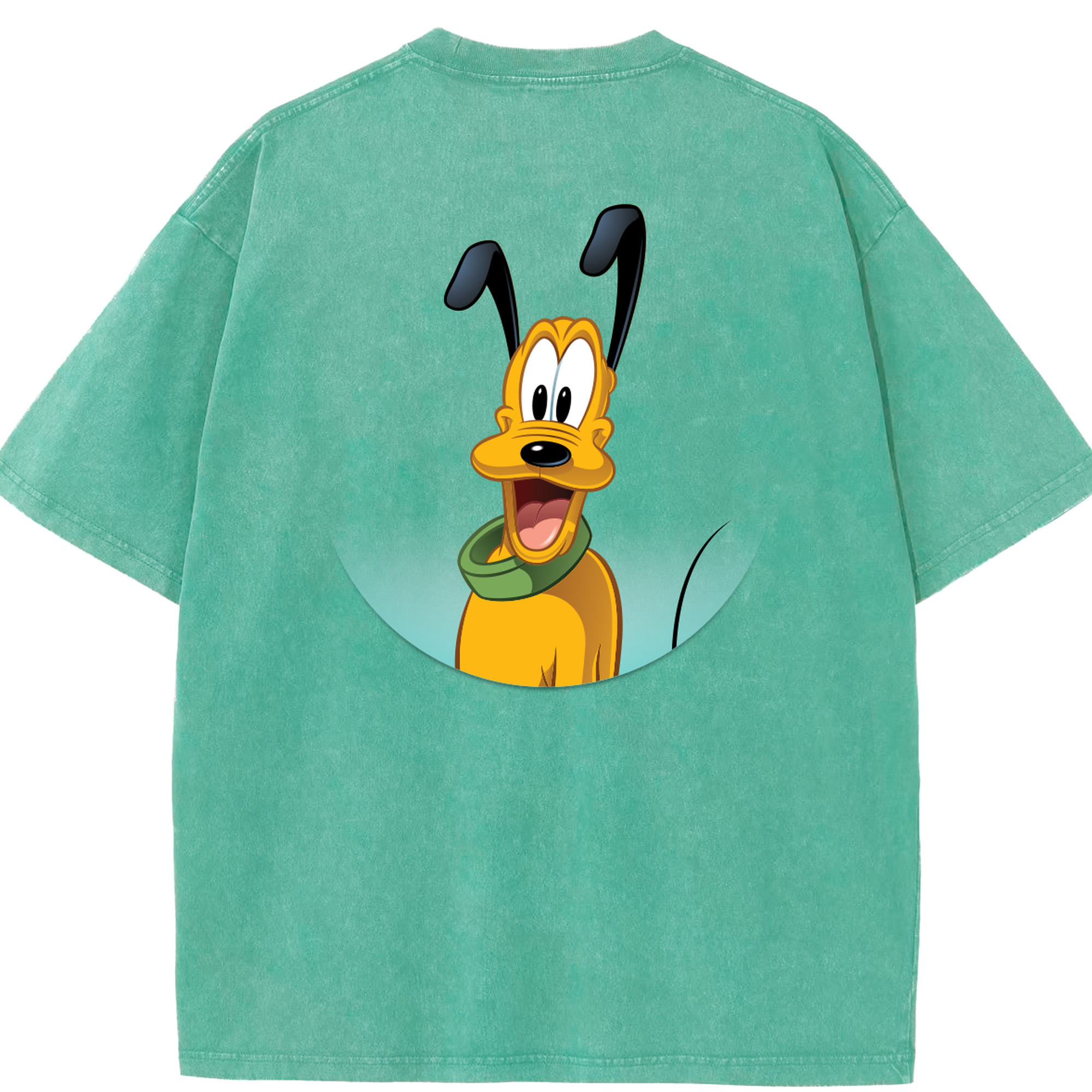 （画像用） ミッキーマウス Mickey Mouse 綿100% ヴィンテージ風 半袖Tシャツ（背面プリント）